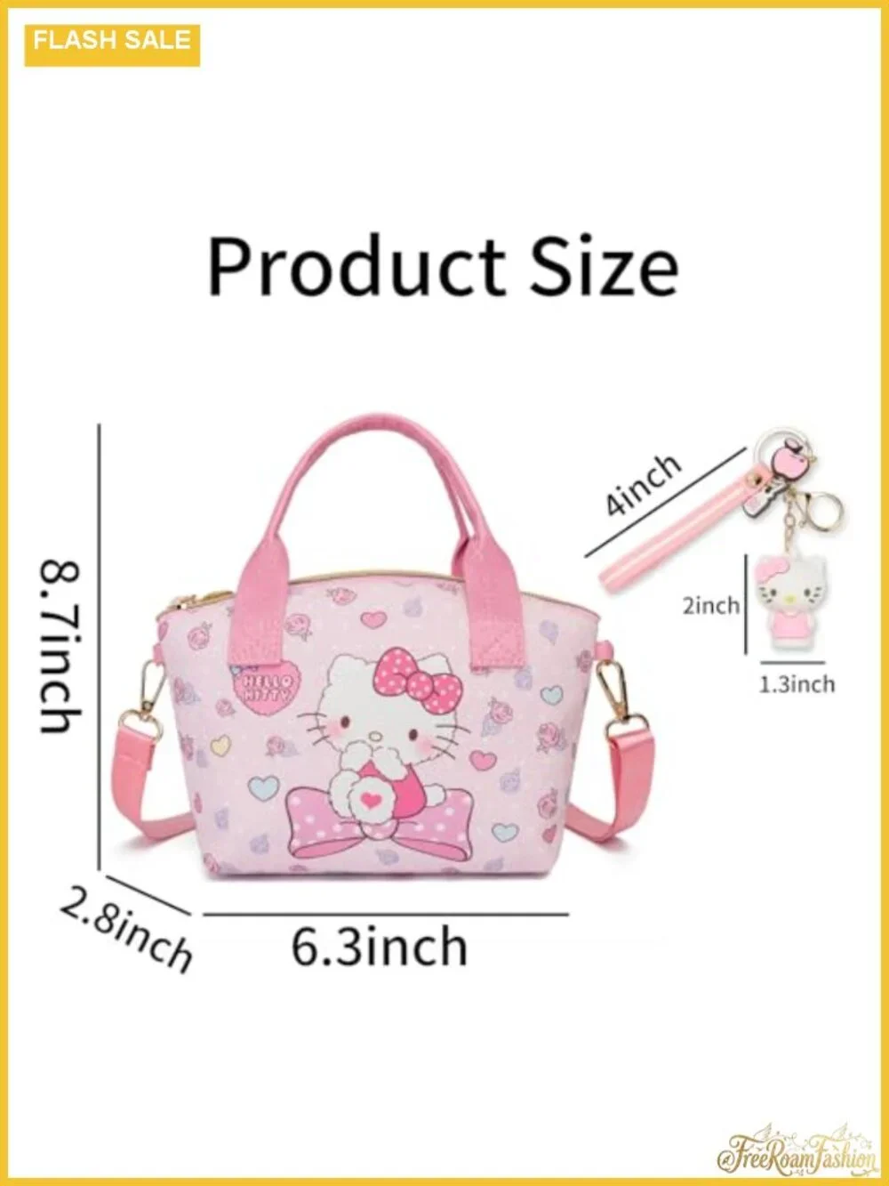 Cute Mini Crossbody Bag PU Leather Messenger Shoulder Bag with Keychain